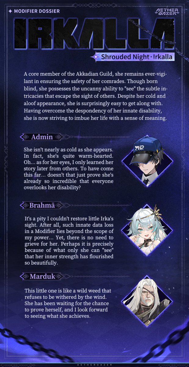 AetherGazerEN's tweet photo. Loading the Modifier dossier...

📁Loading completed. Please check>>>

"The air feels fresher. You must be in a good mood."

#AetherGazer https://t.co/9UhnAGxZCa