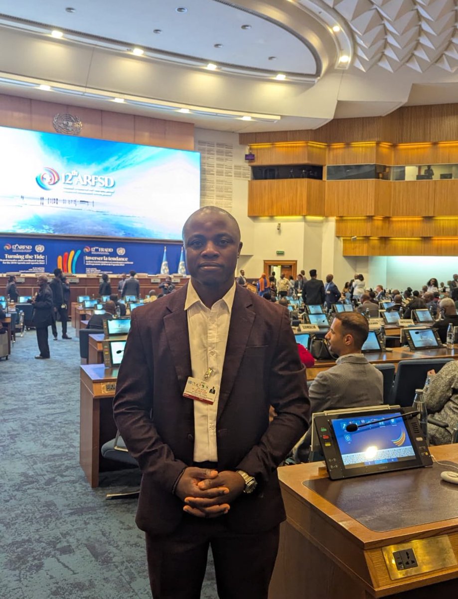 InfoCaasdev's tweet photo. CAASDEV led by her executive director @lifogha77561  continue to engage with other young leaders from across Africa and global decision-makers at the twelft session of the African Regional Forum on Sustainable Development in Addis Ababa to shape Africa’s future.

@Y4Cofficial https://t.co/uAitVP7WT4