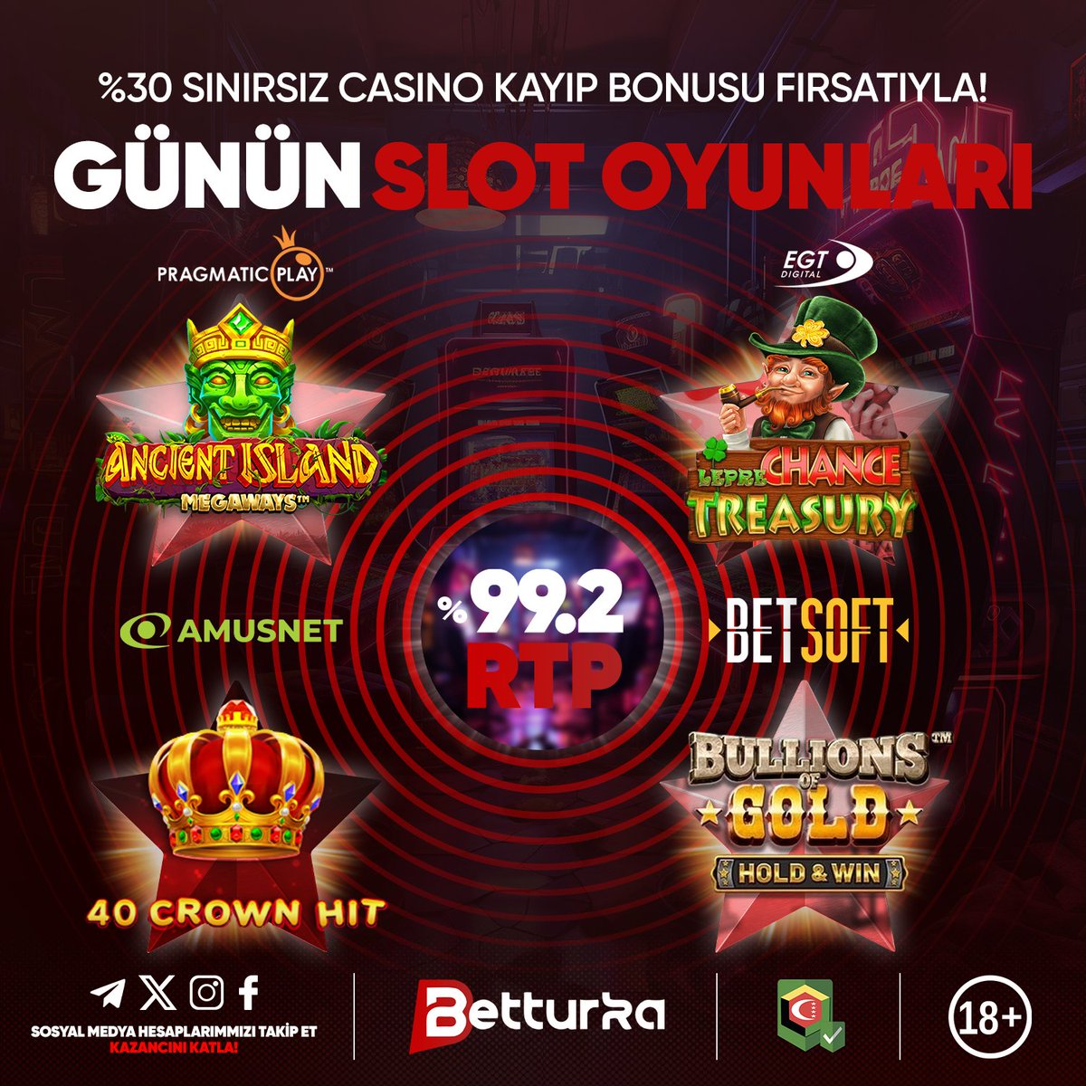 👑 BetTurka’da Eğlencenin Tadını Çıkar! 💥

🎆 En heyecan verici oyunlarla keyifli dakikalar seni bekliyor! 💰

🗓 İşte 29 Nisan İçin Günün Oyunları: ⤵️

♠️Ancient Island Megaways
♠️Lepre Change Treasury
♠️40 Crown Hit
♠️Bullions Of Gold Hold &amp;Wiin

t.ly/Bturkagiris