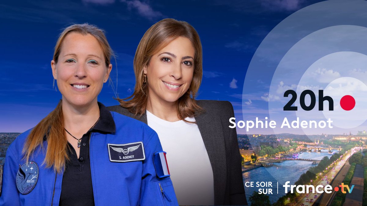 francetvpro's tweet image. #Invité #France2

Sophie Adenot, astronaute, sera ce soir l'invitée @le20hfrancetele.

Elle donnera sa première interview télévisée depuis son arrivée sur la Station spatiale internationale le 14 février dernier, et répondra aux questions de @LeaSalame.

▶️france.tv