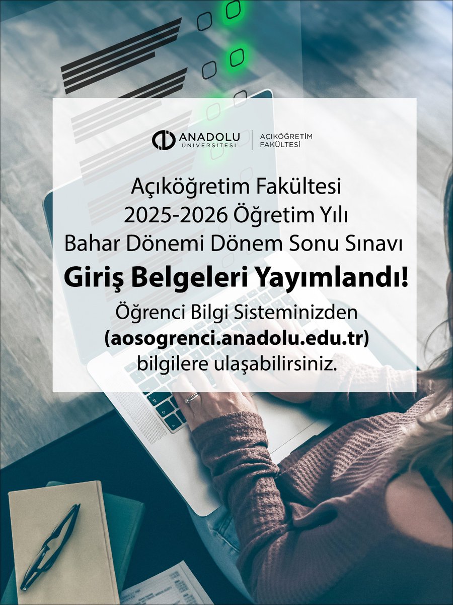 Anadolu Üniversitesi Açıköğretim Fakültesi tweet media