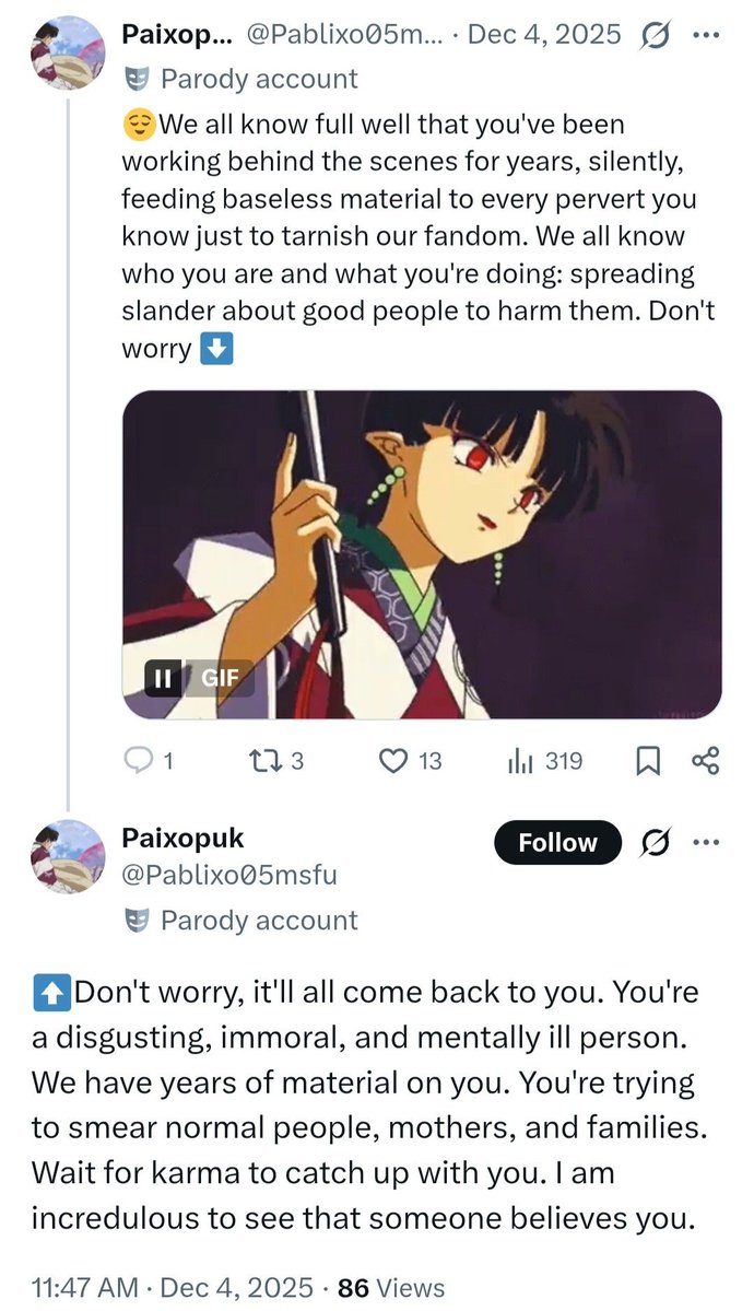 antis being terrible people tweet media