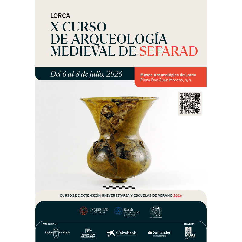 extensionumu's tweet photo. #CursosUMU 
X Curso de Arqueología medieval de Sefarad

🗓️6-8 julio, @MUAL_Lorca 
🌐Programa: https://t.co/qu717HL435

#arqueología #medieval #sefarad #umu #Lorca #historia #judería #sinagoga https://t.co/86IsxBjlbk
