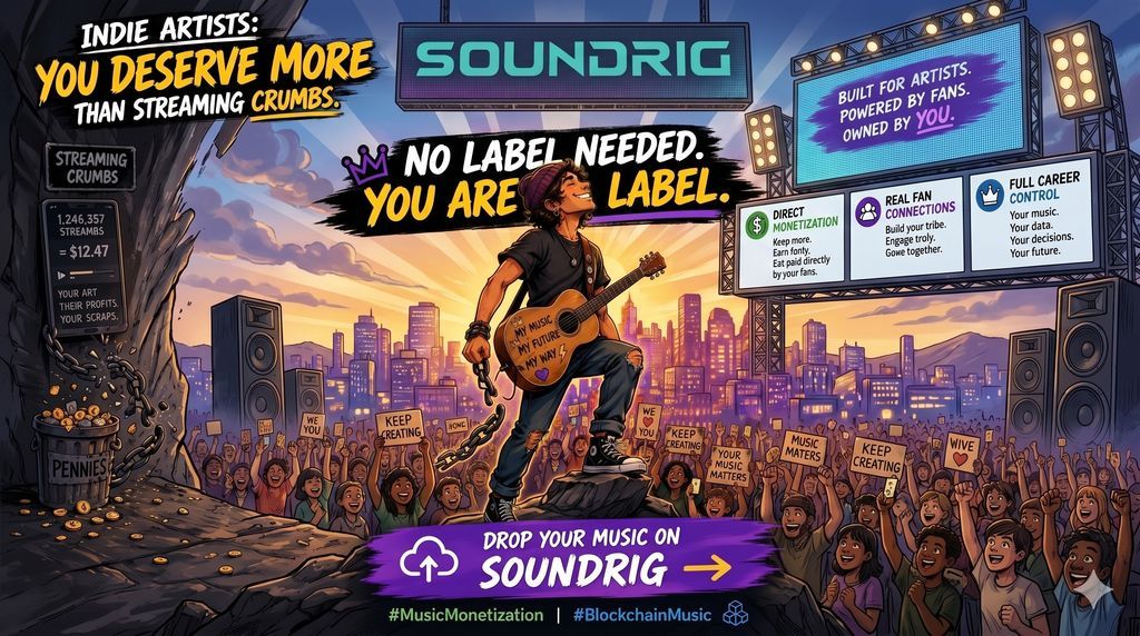 SoundRigMusic's tweet photo. Forget static music NFTs. 
TUN3Z by SoundRig is dynamic, encrypted, and exclusive — built for artists who want to give fans something they can't get anywhere else. 🎧 

The future of fan experiences is here. 
Learn more → https://t.co/pWVMCD89Cf

#Web3 #NFTMusic https://t.co/aCaEXzmr9U