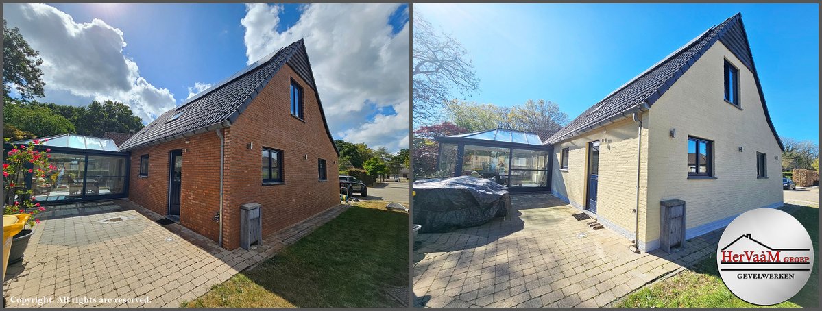 HerVaaM's tweet photo. Spuitkurk op technisch complexe gevels: Een unieke realisatie in Lier. Project HerVaàM Groep.
https://t.co/F7jnM22Hp2 https://t.co/iI7Odva8QG