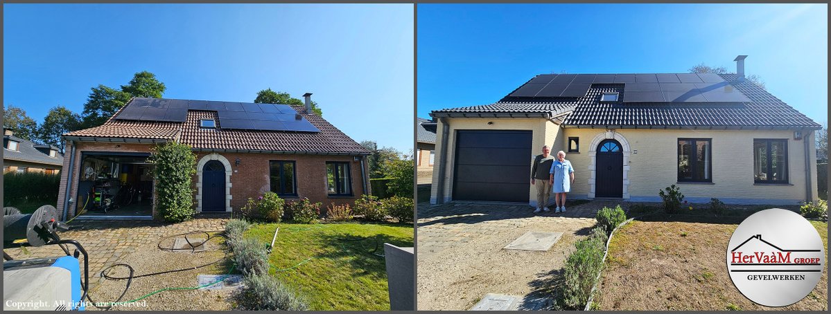 HerVaaM's tweet photo. Spuitkurk op technisch complexe gevels: Een unieke realisatie in Lier. Project HerVaàM Groep.
https://t.co/F7jnM22Hp2 https://t.co/iI7Odva8QG