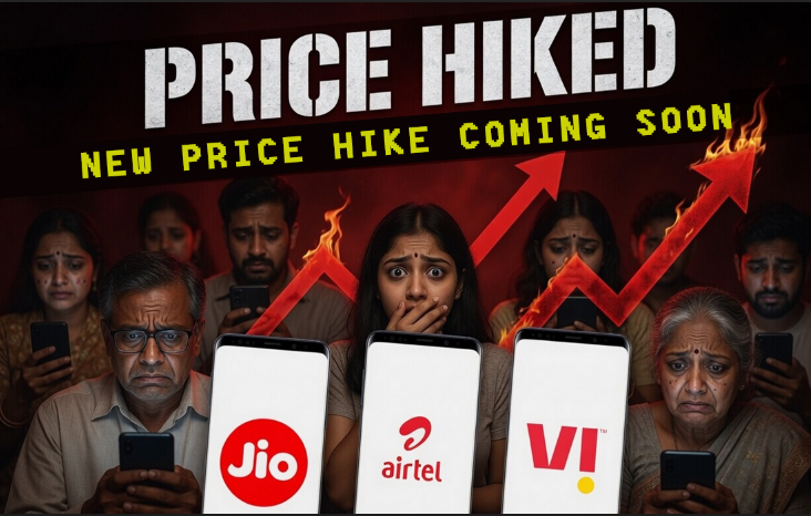 deshku's tweet image. Reports suggest a 15-20% price hike from Jio, Airtel, and Vi is coming this June. The "silent" hikes have already started—check your plan validity closely! 🕵️‍♂️📈

#TelecomHike #Jio #Airtel #Vi #5G
