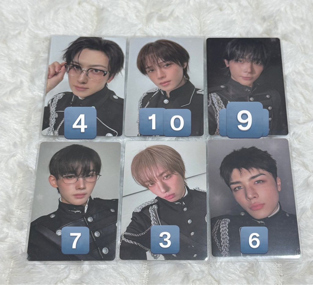 ry_tri_m's tweet photo. &amp;TEAM We on FIire ソロ盤　通常盤　トレカ　交換

【譲】画像参照
【求】同異種HARUA

初回特に求めています
複数:1で各店舗ラキドロとの交換も求めております

下記手渡し希望です。
🔽
平日渋谷
ツアー神奈川1日目、香川、福岡、千葉
DayDay.ライブ
お気軽にお声がけください。 https://t.co/ycuVzSWT10