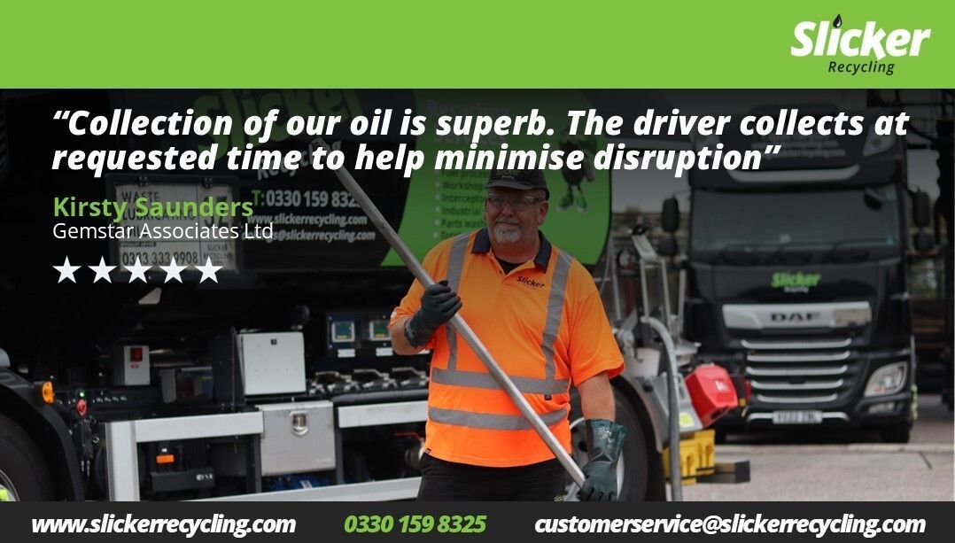 SlickerRecyc's tweet photo. Our drivers go the extra mile to ensure they provide you with the best possible Slicker service! But don’t just take our word for it, a massive thank you to Kirsty Saunders for the top feedback. 

https://t.co/4GdZzl5imZ
#recycling #wasteoil #circulareconomy https://t.co/PmjUgsVD2j