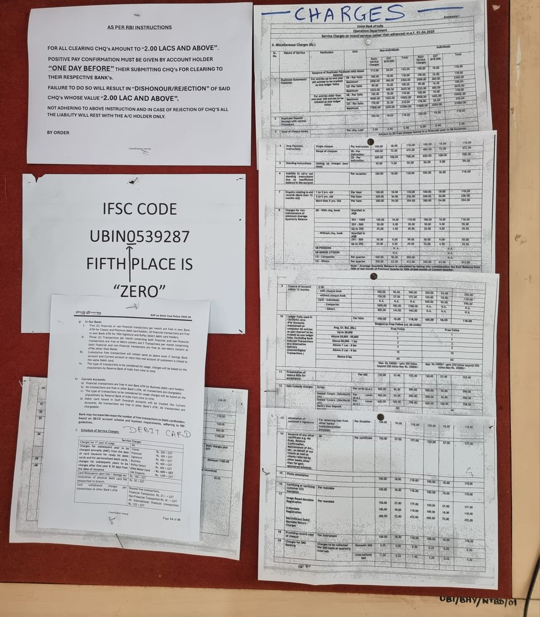 ManaviSureka's tweet photo. Dear @RBI @RBIsays seeking clarification on service charges deducted for adding nomination. @UnionBankTweets Bank cites “RBI policy,” mentioned in circular. Nomination is a basic banking facility-why should customers be charged for exercising this right? Request review and refund https://t.co/ubQajZtqup
