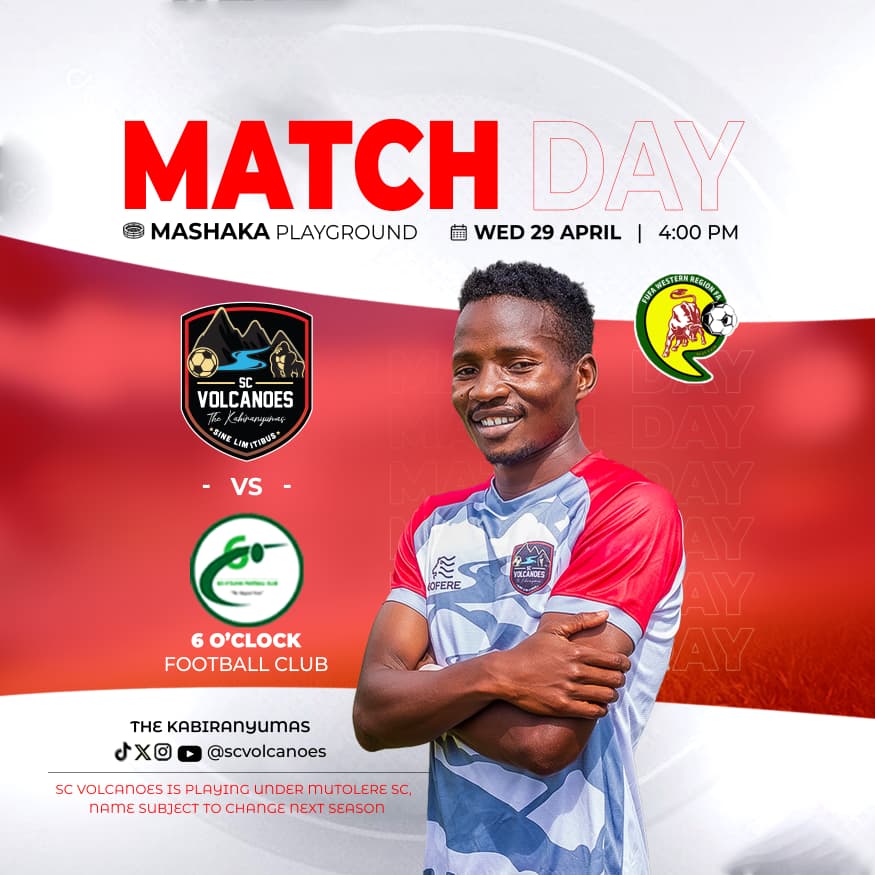 It's Match Day!

#SCVolcanoes #TheKabiranyumas