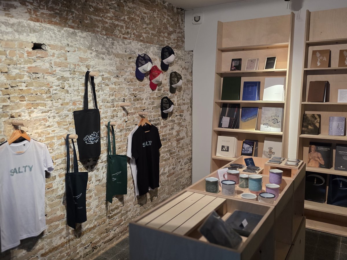 EuropeanUniCy's tweet photo. Bridging studio practice and cultural space, EUC Graphic Design students in collaboration with NiMAC transform “Fluid Persistence” into a contemporary shop collection that amplifies new voices in Cypriot design.

Learn more: https://t.co/mhvQNb1Web

#EUC #ProudToBeEUC #GraphicDesign #StudyAtEUC