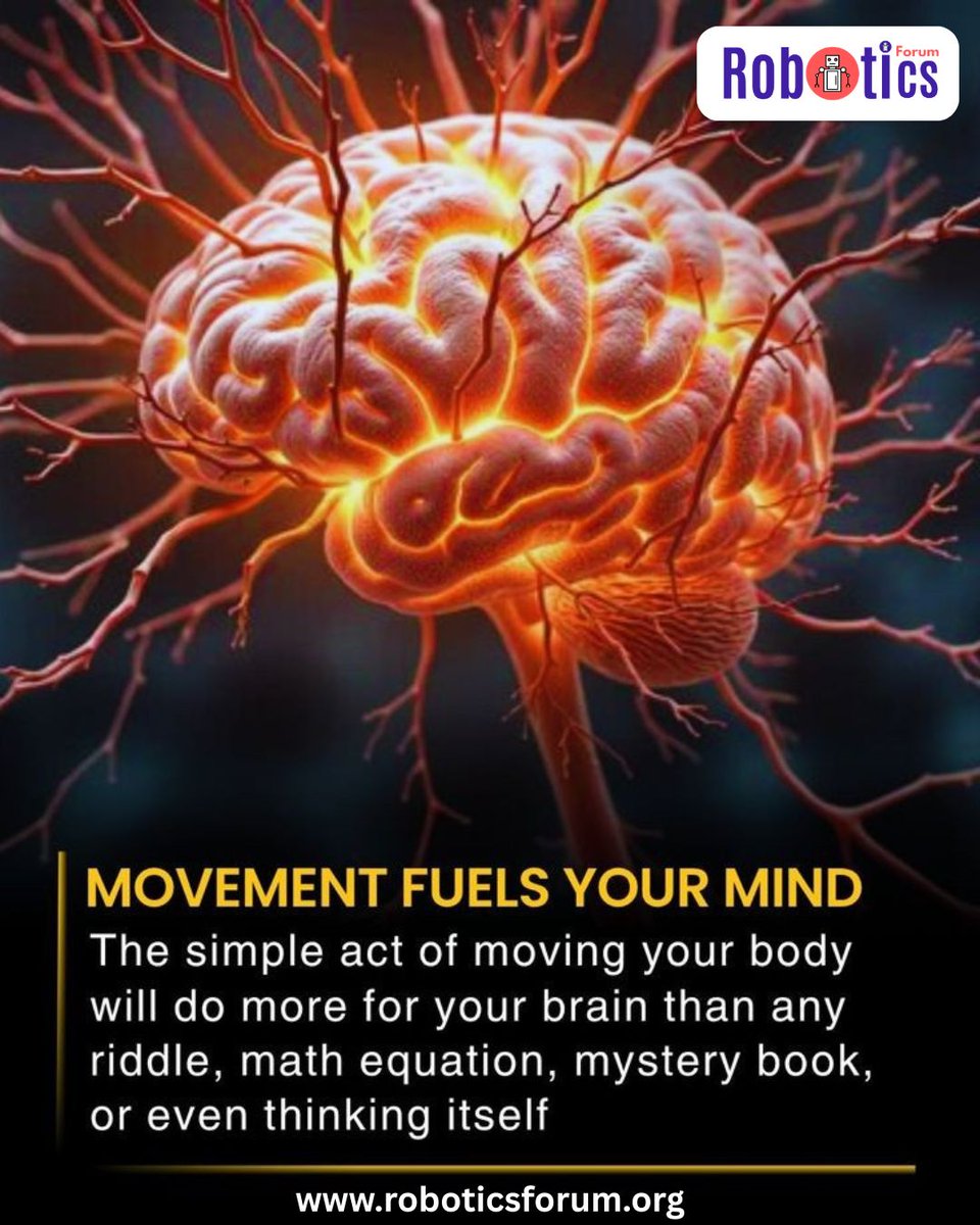 RoboticsForum's tweet photo. 🧠✨ Movement fuels your mind!

Staying active boosts brain power, memory, and mental well-being—more than puzzles or overthinking. 🚶‍♂️💡

Make movement a daily habit!

🌐 https://t.co/D4ihL5lTeY

#RoboticsForum #BrainHealth #StayActive #Wellness #MindAndBody https://t.co/XZpeVwjUUF