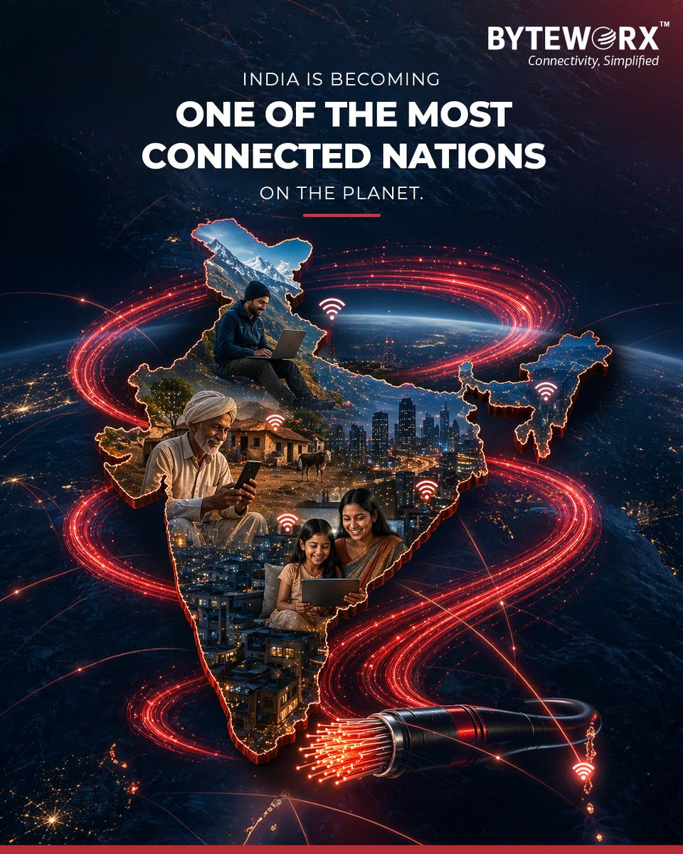 customwrapsin's tweet image. India quietly becoming one of the most connected nations
India completed fastest #5G rollout
#Fiberoptic #broadband expected to make up 94% of all broadband connections
Fiber optics market projected over $1.1 billion by 2033. 

The revolution is already happening.