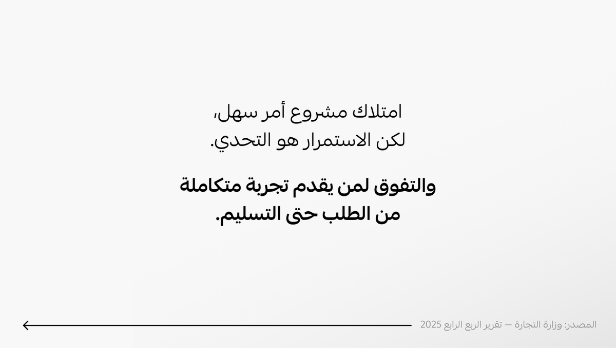 tryotocom's tweet photo. النمو مستمر وعدد المتاجر في السعودية يزيد...
امتلاك مشروع سهل، لكن الاستمرار هو التحدي.
تناسق عملياتك التشغيلية وسلاستها وسرعة وجودة التوصيل هي أحد مسببات النجاح وما يصنع الفارق بينك وبين من ينافسك.

اختر شريك شحن يدعم نموك ما يعطّله...
اختر أوتو
https://t.co/f4hYt3L9wD https://t.co/WOKG8J9CpL