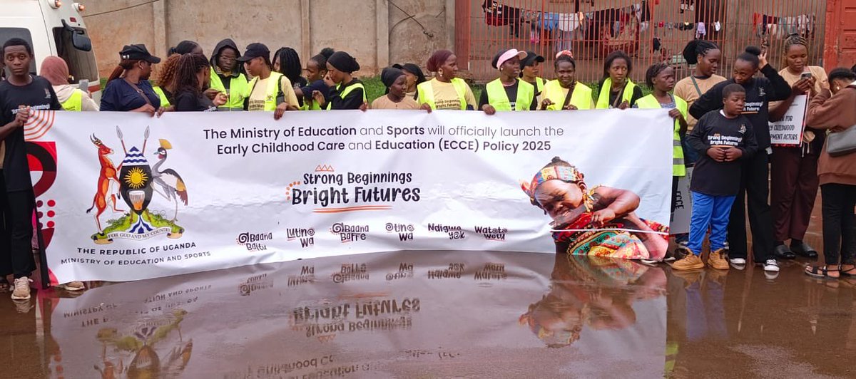 CapaidsUganda's tweet photo. Happening Now: We are proud to participate in the pre-launch activities for the new Early Childhood Care and Education (ECCE) Policy! As the Secretariat for the Parenting Cluster at @Necda_ug. we are actively involved in both the strategic planning and today’s pre-launch match. This policy marks a historic step for foundational learning in Uganda. 🇺🇬✨

#ECCEPolicyUG #AbaanaBaffe
#ECCEWalkUg