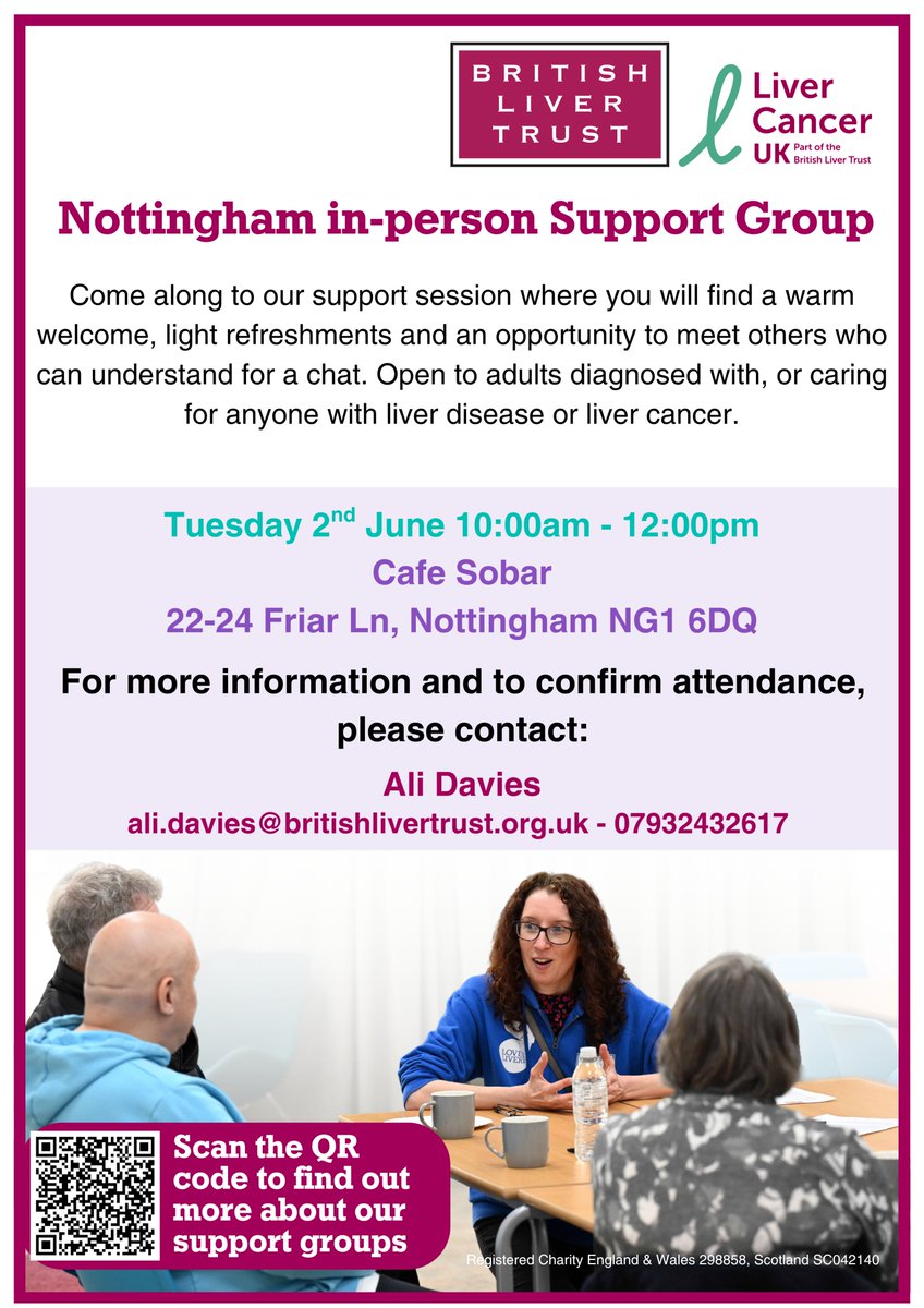 NottsLiverTeam's tweet photo. @LiverTrust https://t.co/s4kTDzWXFQ