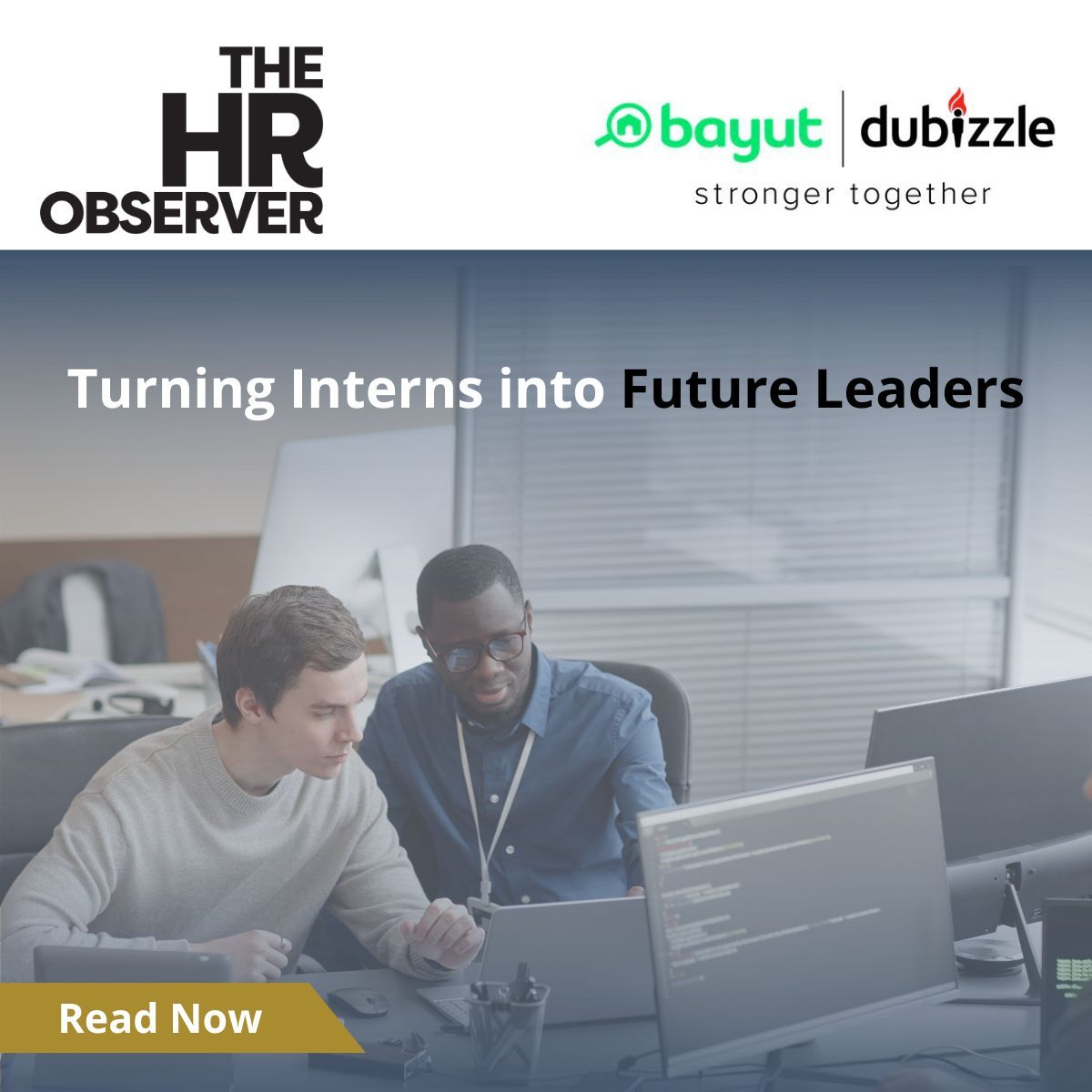 theHRobserver's tweet photo. Are internships in your organisation working?

At Bayut and Dubizzle, the answer is clear.

178 interns. 106 full-time hires.

👉 Read here: https://t.co/SEbH1qq2N1 https://t.co/UKAWyVE5GC