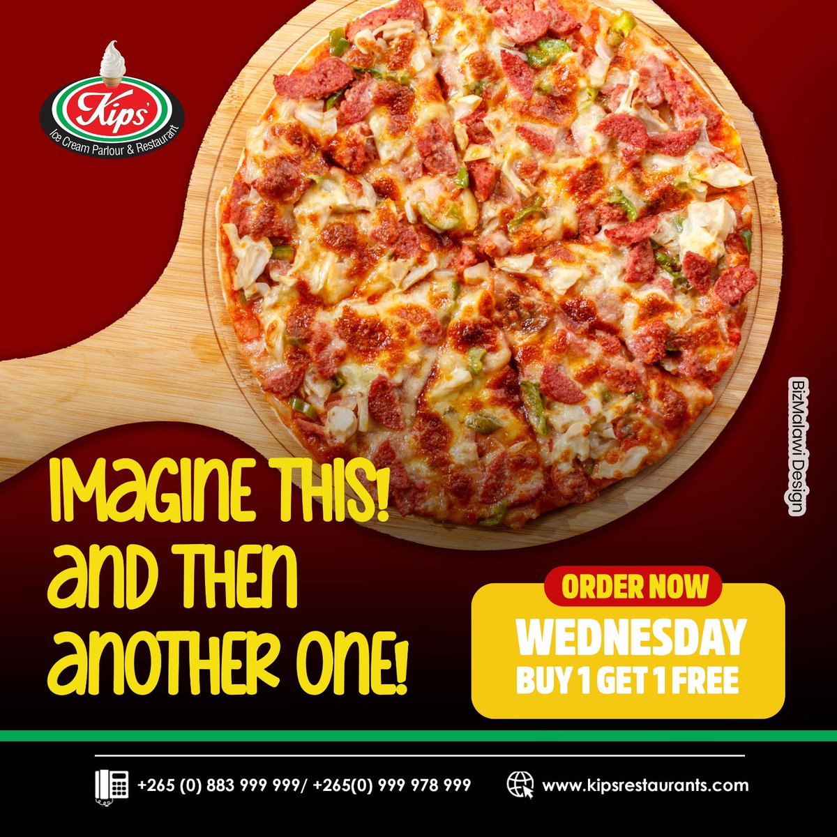 kipsrestaurants's tweet image. Osaziphonya!

It’s Wednesday Buy 1 Get 1 FREE at Kips lero, bring a friend or just satisfy that big hunger.

#KipsSpecial #Malawi #Kips #BOGOF