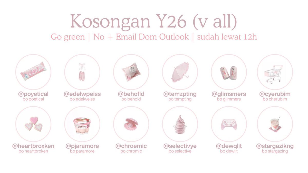 petpper's tweet photo. WTS ACC AKUN KOSONGAN Y26 V-ALL

- go green
- dapat all data
- verif All (email dom outlook + nomor) 

💰12k 

#zonauang https://t.co/dQJGEjARAH