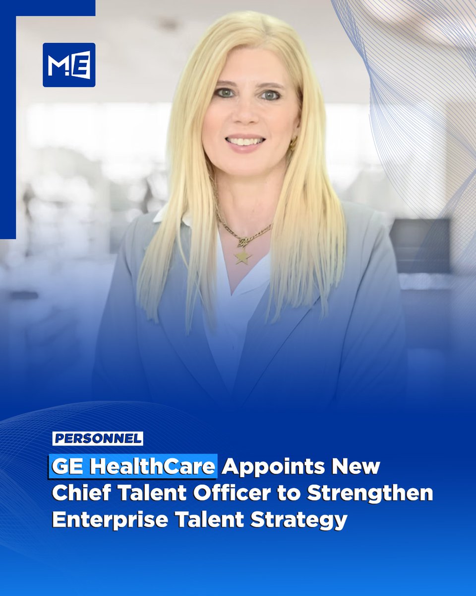 MedEdgeMEA's tweet image. @GEHealthCare has appointed Miranda Chatziioannou as Chief Talent Officer.

#GEHealthCare #MirandaChatziioannou #LeadershipUpdate #ChiefTalentOfficer #TalentStrategy #HRLeadership #MedEdgeMEA