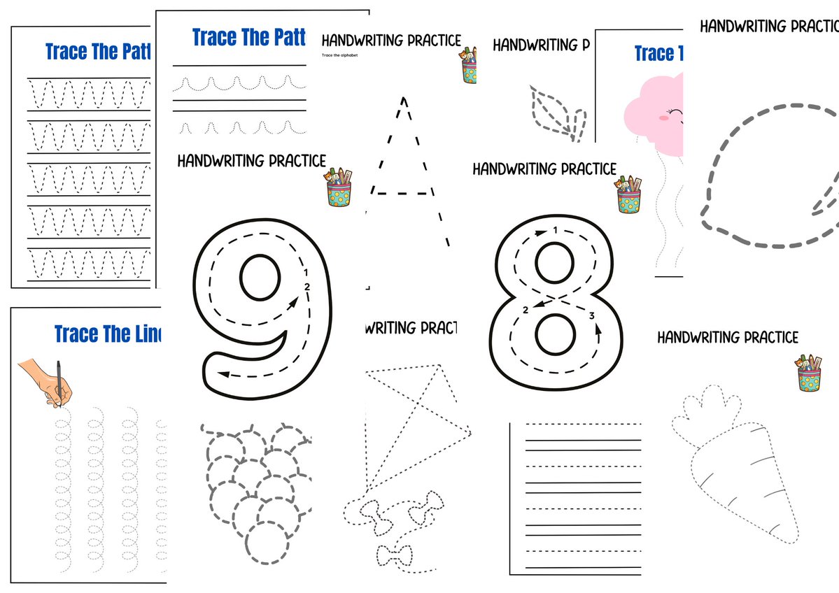 A1PremiumGifts's tweet image. Kids line tracing Activity 😃😃
101 pages to explore #kindergarten #linetracing #finemotorskills #kidseducation
