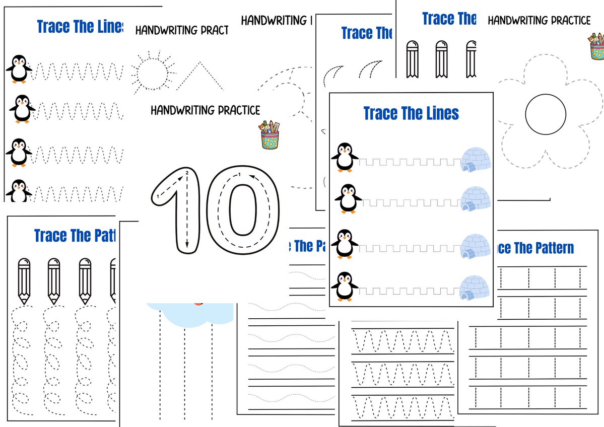 A1PremiumGifts's tweet image. Kids line tracing Activity 😃😃
101 pages to explore #kindergarten #linetracing #finemotorskills #kidseducation