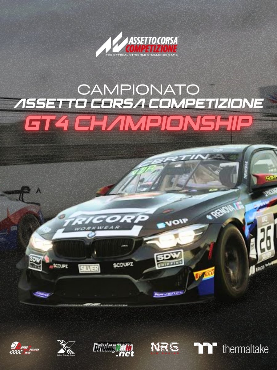 drivingitalia's tweet image. AC Competizione: DrivingItalia GT4 Championship, 50 piloti al via! Stasera LIVE da Zolder alle 21,30 🏆
👉 youtube.com/watch?v=3cF4l2…

#assettocorsacompetizione #simracing #GT4 #drivingitalia #live @AC_assettocorsa