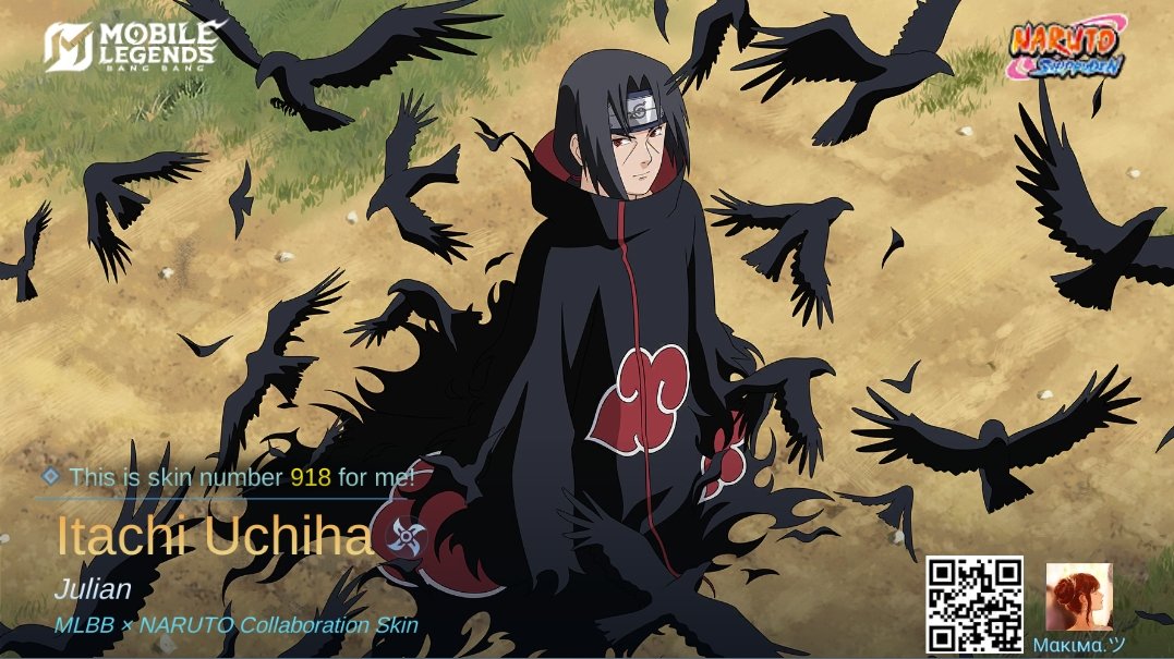 its_no_one_else's tweet photo. I just obtained a new skin Itachi Uchiha in Mobile Legends: Bang Bang! https://t.co/5v5oEY4irq