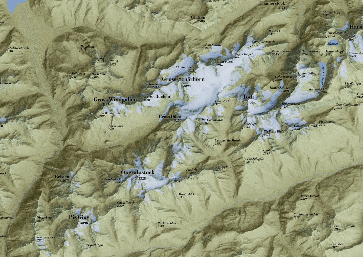 verygoodmaps's tweet image. Glarus Alps in Switzerland. First version is with traditional NW lighting. Second one is SE lighting. SE-lighting does not look weird unless you put a NW version right next to it. So it's alright to try different lighting options. Rendered with Blender.
#Switzerland #Alps #GIS