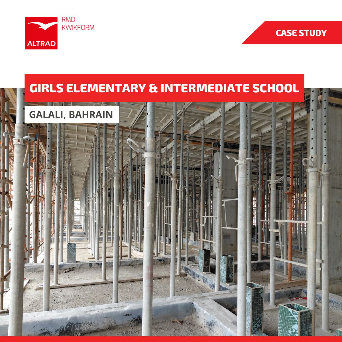 RMDKwikform's tweet photo. 🏗️ Girls Elementary &amp; Intermediate School, Bahrain
Altrad RMD Kwikform #Bahrain supports construction of a reinforced concrete school development in Galali.

Formwork and shoring systems enable controlled construction across columns, walls &amp; slabs.

https://t.co/eftc93GFw9 https://t.co/71RX759dQT