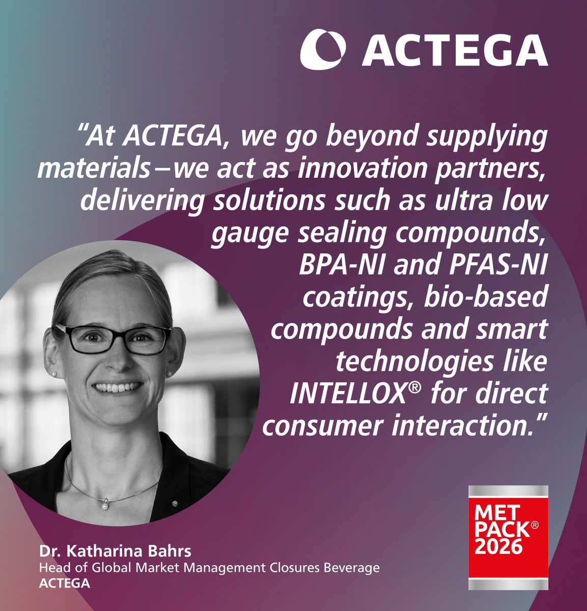ACTEGA_global's tweet photo. Just a few days left until #METPACK 2026 starts in Essen, Germany! We look forward to meeting you in person from May 5–8 and presenting our forward-thinking solutions. Connect with the #ACTEGA team at booth 3C55: https://t.co/RdDiqqbLAt https://t.co/7YPNwptyIS