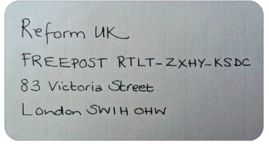 Goody2shoos2's tweet photo. @ZiaYusufUK Any of your trashy propaganda that comes through my letter box will be returned post-haste.

Unelected wanna-be!

#GutterPolitics
#ReformAreFailedTories
#ToriesBrokeBritain
#RussianAssets
#NotOneOfUs
#ReformOnlyWorksForTheRich
#PopulistSoundbitesNoSubstance https://t.co/3HL4CuTq8c