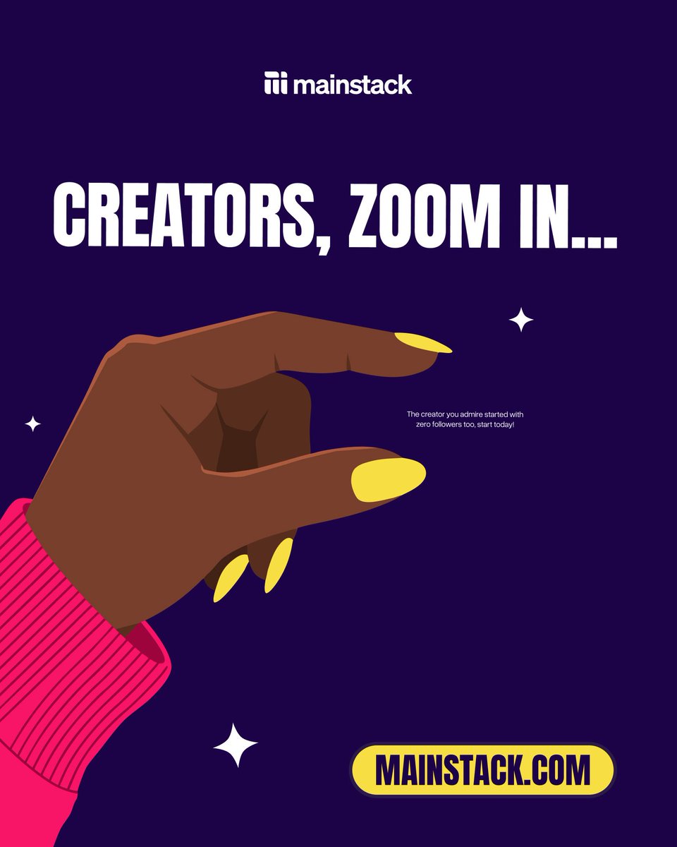 themainstack's tweet image. You can still start today!🫵🏽

#mainstack #creatoreconomy #creatorquotes