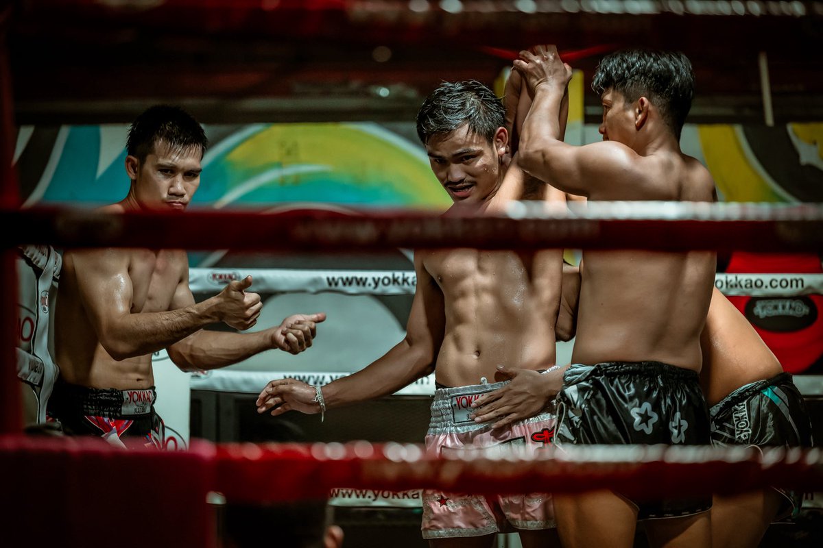 yokkaoboxing's tweet image. Built daily. One session at a time toward greatness. 💯
#muaythai #fight
