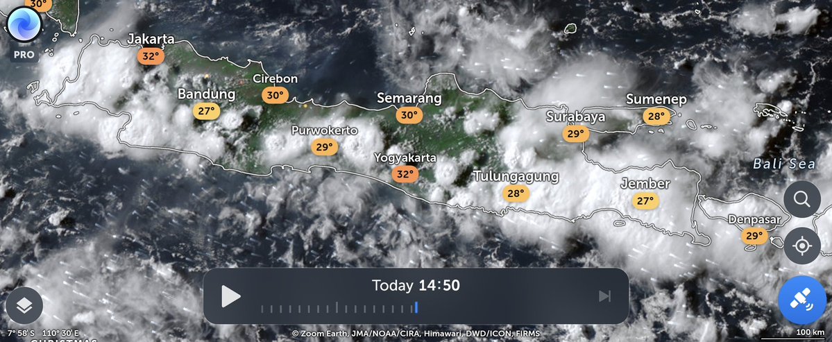 infomitigasi's tweet image. mulai terbentuk awan konvektif sore ini, semoga semua kebagian hujan🤲