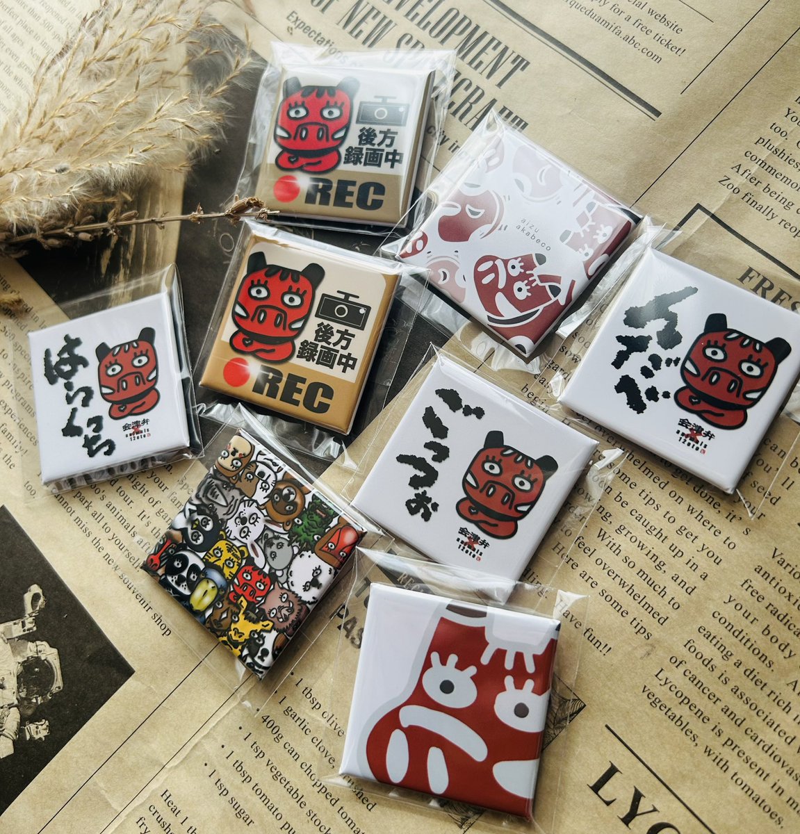 缶バッジの達人でスクエアマグネット作ってます🧲 #缶達で作ってみた