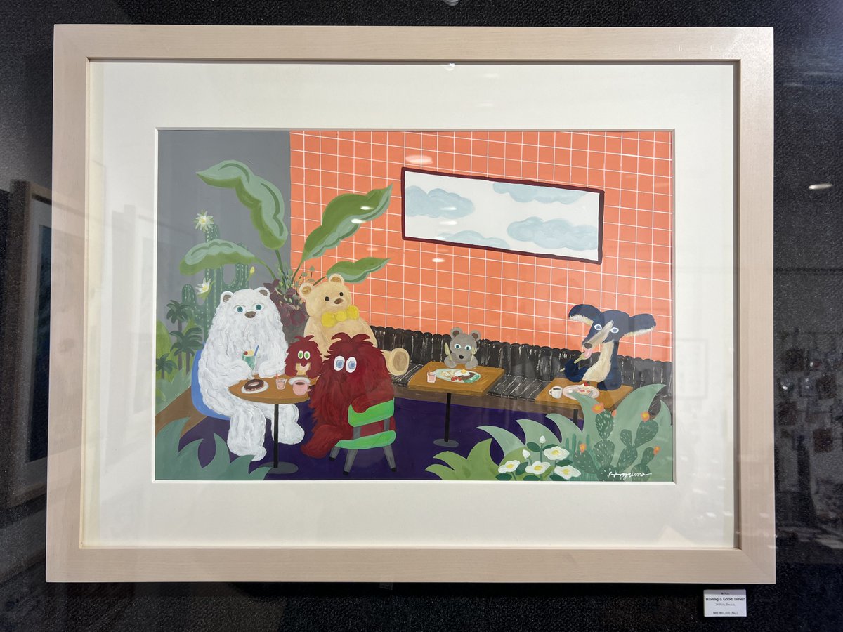 「Having a Good Time」

銀座・伊東屋
個展 Swing Life  展示作品
326   ×  480 mm
額サイズ　三々　　
アクリルガッシュ