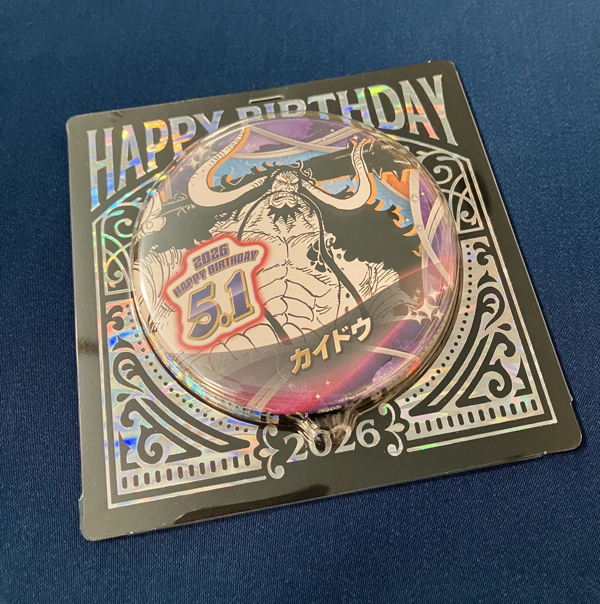 ワンピース　ONEPIECE カイドウ　韓国限定　缶バッジ 新商品】原画商品 バースデイ缶バッジ カイドウ 550円(税込) 好評発売