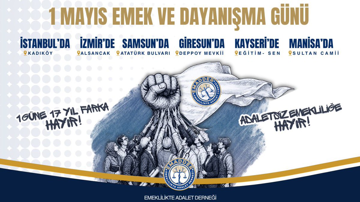 <a href="/gamzetascier/">Gamze Şengel TAŞCIER</a> Sayın vekilim dayanışmanız ve desteğiniz için çok teşekkür ederiz. Biliyoruz ki sizlerinde desteği ile bu adalet gelecek hak sahibini bulacak. 

<a href="/EmadDernegi/">EMEKLİLİKTE ADALET DERNEĞİ ⚖️</a>
<a href="/herkesicinCHP/">CHP 🇹🇷</a> 
<a href="/eczozgurozel/">Özgür Özel</a> 
<a href="/ulasskarasu/">Ulaş Karasu</a> 
#SıraKademede