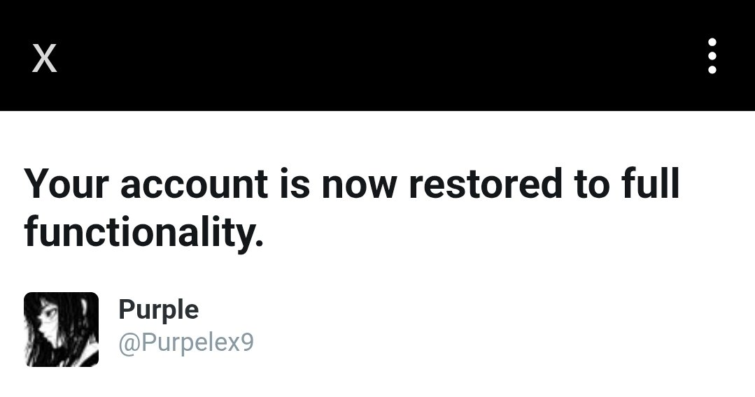 Purple tweet media