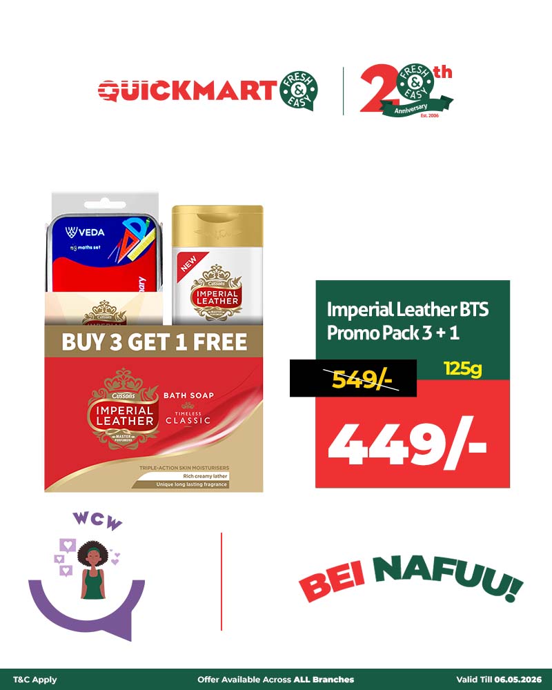 QuickmartKenya's tweet image. Crush harder this Wednesday—BTS deals are here! 🔥 Get ahead of the class with prices you’ll actually love.

Shop online from our website quickmart.co.ke

Download the app qrfy.com/1bdkIHDde-

#WCW
#20YearsTogether
#BeiNafuu
#FreshAndEasy