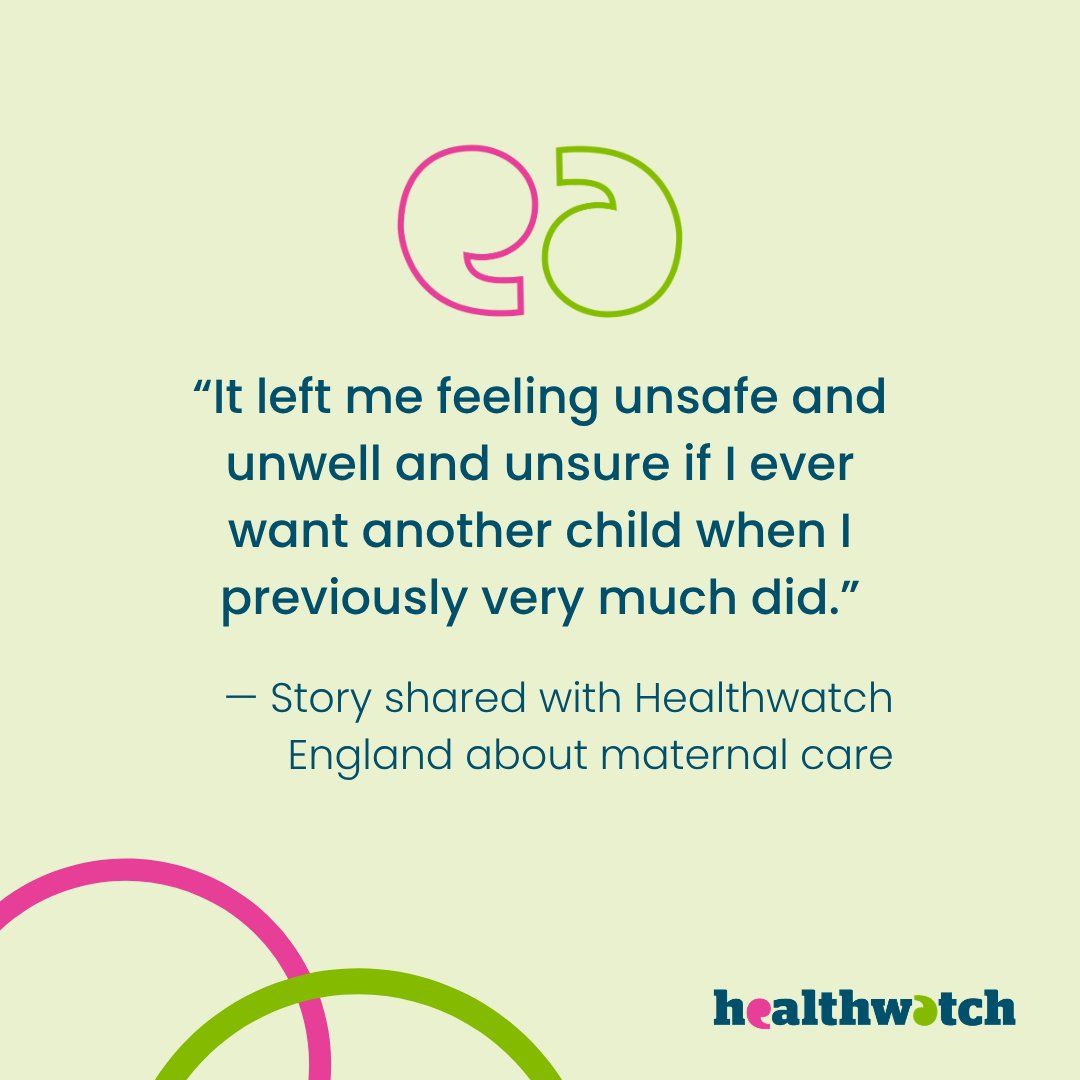 Healthwatch England tweet media