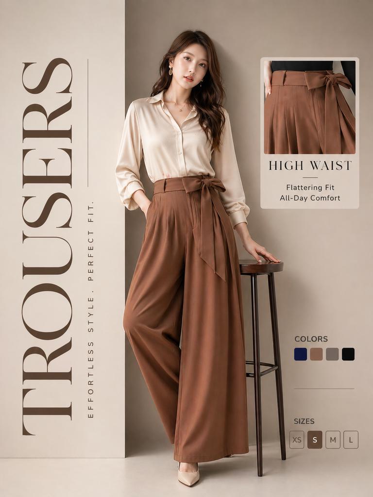 High-End Trousers Advertising Poster