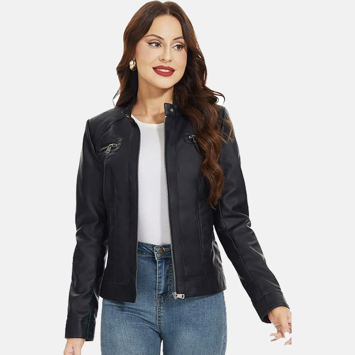EmmaOlivia45965's tweet image. City Varsity Leather Bomber Jacket for Women | Order Now
Stylish City Varsity women’s bomber in real goatskin leather, durable for everyday wear in USA &amp;amp; UK.
link:theleatherjacketcompany.uk/products/city-…
#bomberjacket #leatherdress #fashion #varsityjacket #blackoutfits