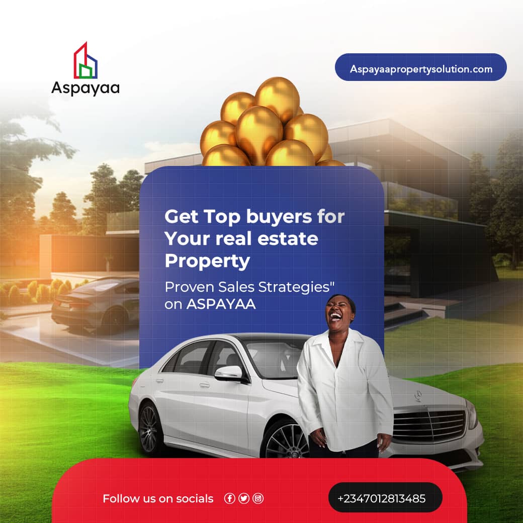 aspayaaproperty's tweet image. Get top buyers for your real estate property with proven sales strategies on Aspayaa—where visibility meets conversion. Position right, follow up smartly, and attract clients ready to close.
#Aspayaa #RealEstateSales #PropertyMarketing #CloseDeals #SmartInvesting