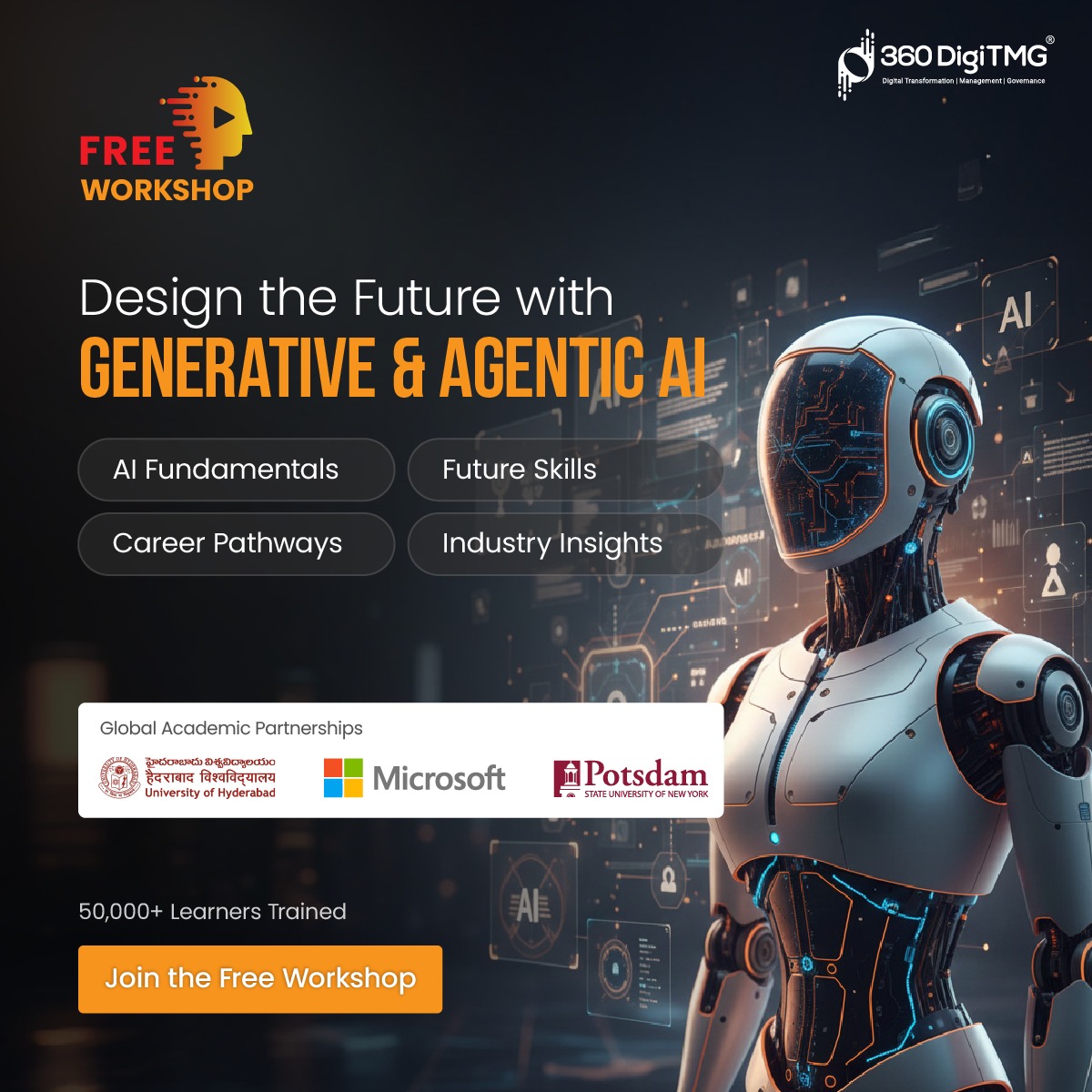 360digitmg's tweet image. 📊 Join our Free Workshop: The Ultimate Roadmap — Launch Your AI Career

🗓️ Date: 29th April 2026
⏰ Timing: 07:00 PM IST

👉 Please join using the link below:
360digitmg.zoom.us/meeting/regist…

#DataScience #GenAI #DataAnalytics #FreeWorkshop
