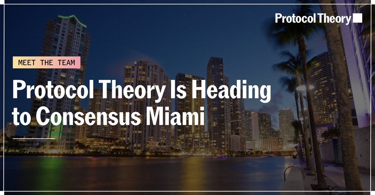 protocoltheory's tweet photo. @protocoltheory  is back at @consensus2026  for the third year running.

But this time, we’re on stage.

🎤 @alistairrennieX 
🗓 May 5 | 11:45am (Spotlight Stage)

Programmable Utility:
How stablecoins shift from back-office efficiency → real revenue growth.

This isn’t about infrastructure anymore.
It’s about product, monetisation, and GTM.

🔪Expect sharp takes on:
• Business models
• Product strategy
• Go-to-market

Also in Miami: Niko Klacar.

✈️If you’re at Consensus, let’s connect.
https://t.co/xuZ7LkhIll