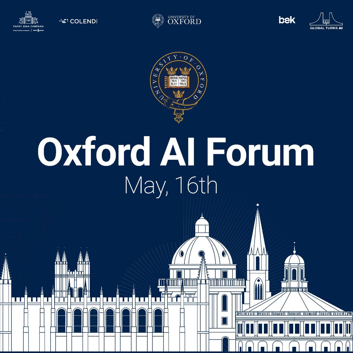 ColendiApp's tweet photo. AI is not coming to financial services. It's becoming part of how they work.
Proud to support the Oxford AI Forum at the University of Oxford as Colendi. 
Heading to Oxford to bring the value being built in Turkey into the global conversation. 🇬🇧
Register: https://t.co/r02wyFU9wy https://t.co/YJZgqn9C6r