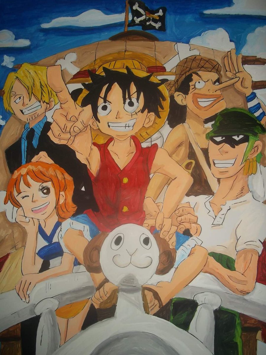 RonaldoByrd's tweet image. "If you don't take risks, you can't create a future." - Monkey D. Luffy....(Painting by the Artist, "Ronaldo").... #onepiece #painting #prolificartist #autisticartist #ArtistOnTheRise